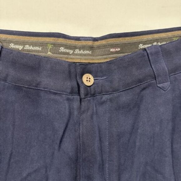 Tommy Bahama Blue 100% Silk Pleated Front Golf Dress Short Size 35 Men's - Picture 2 of 5